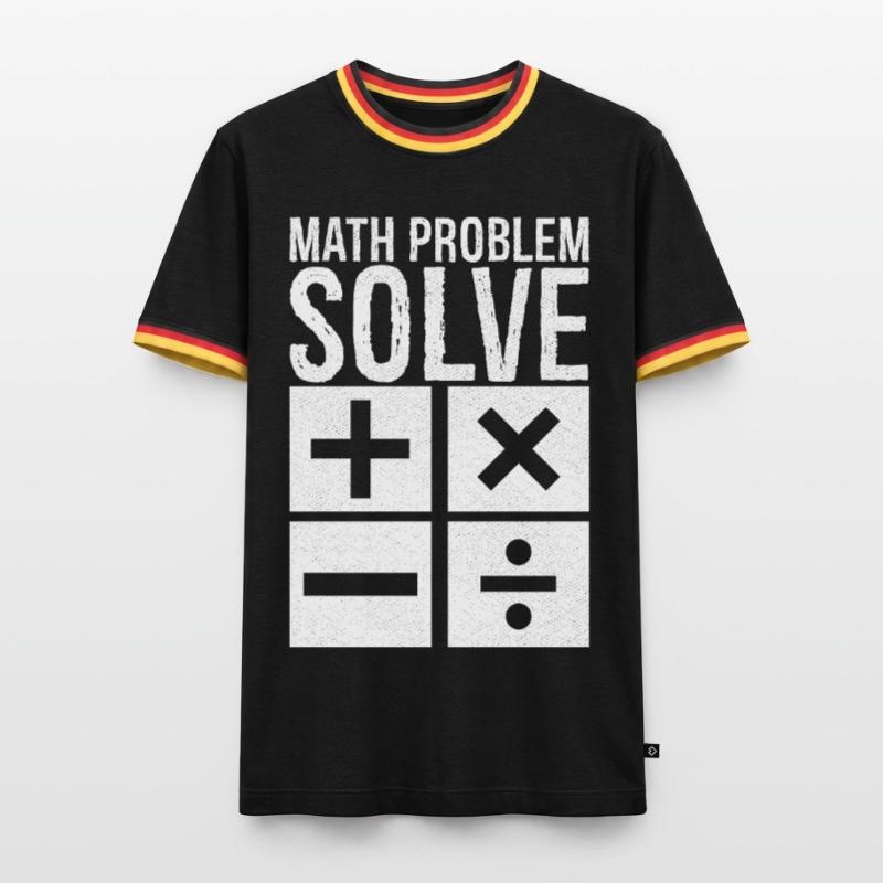 math problem solve Men's Ringer Shirt