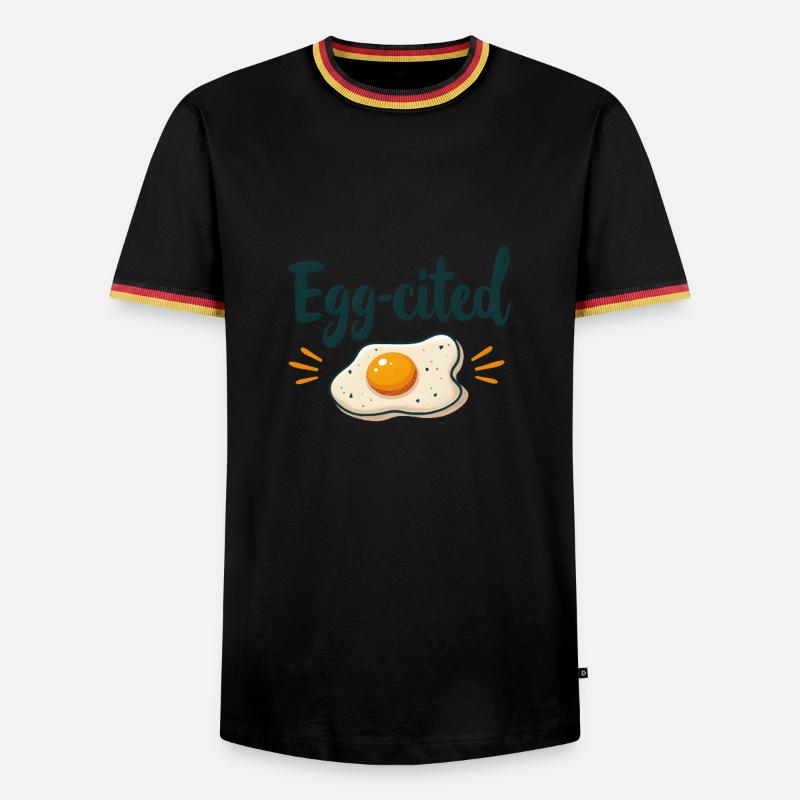 Egg-cited - Men's Ringer Shirt - black/tricolour