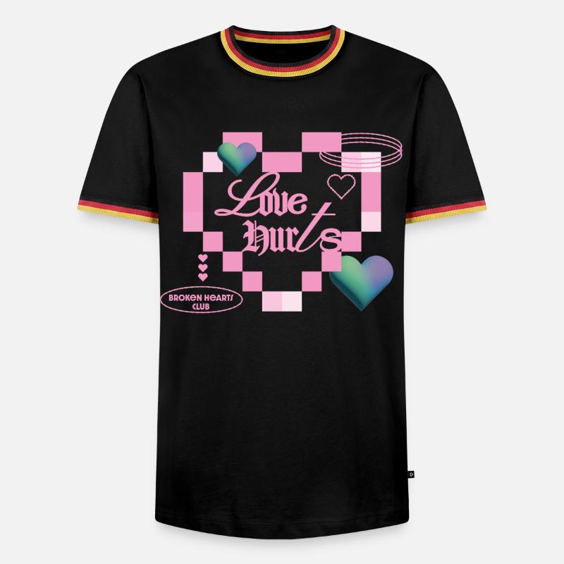 Love hurts - Men's Ringer Shirt - black/tricolour