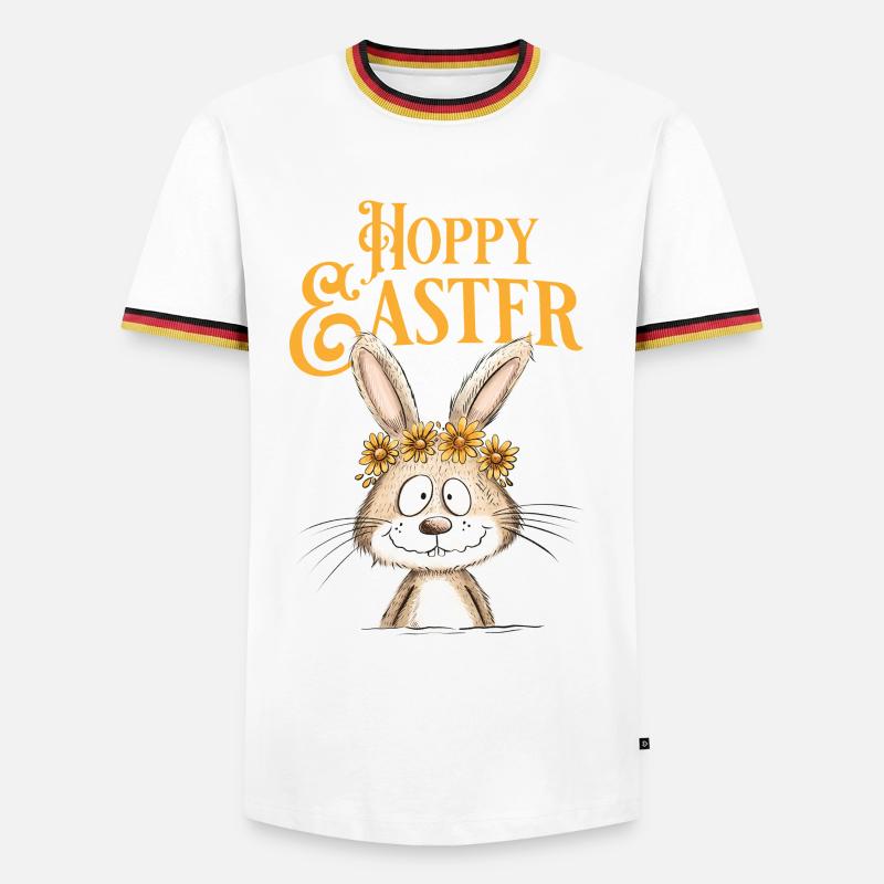 Happy Easter Easter Bunny - Men's Ringer Shirt - white/tricolour