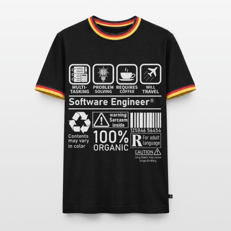 software engineer multi tasking problem solving Men's Ringer Shirt