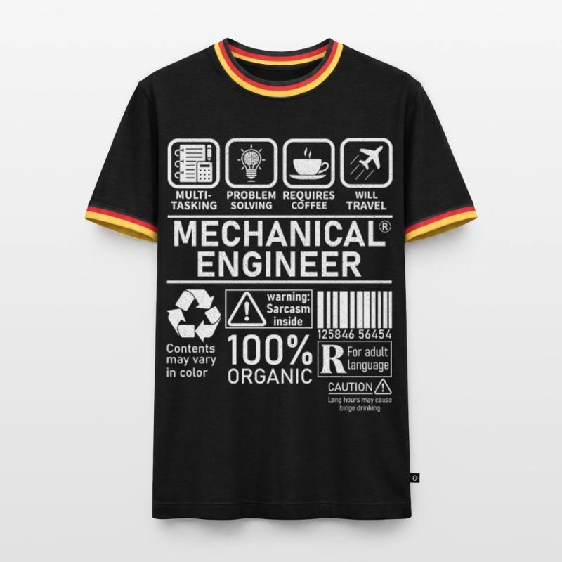 Mechanical Engineer multi tasking problem solving Men's Ringer Shirt