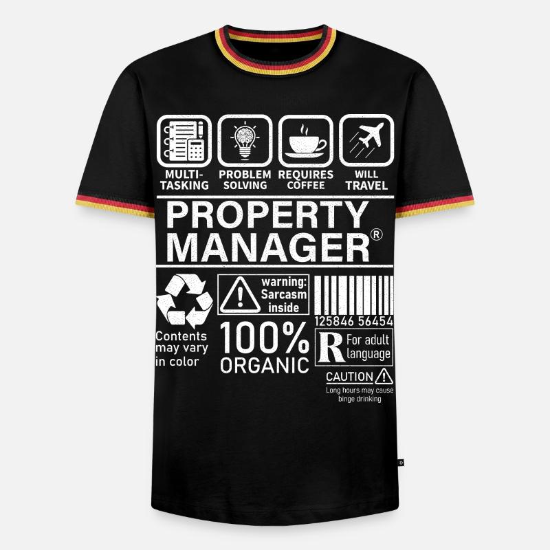 Property Manager Multi Tasking Problem Solving - Men's Ringer Shirt - black/tricolour