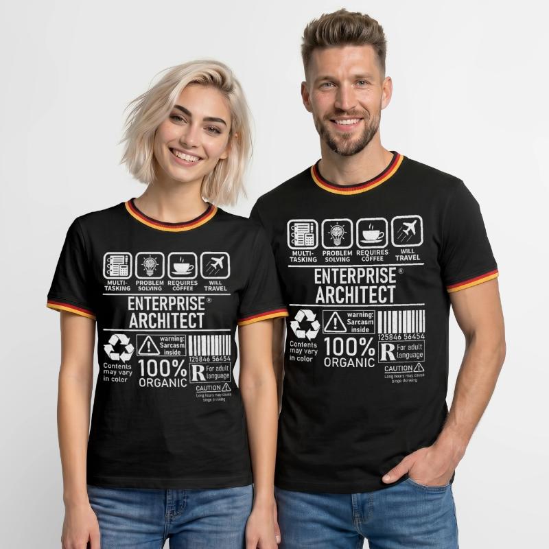 Enterprise Architect multi tasking problem solving Men's Ringer Shirt