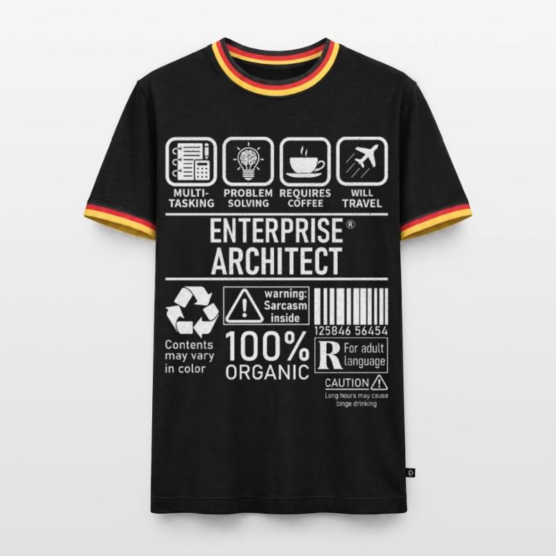 Enterprise Architect multi tasking problem solving Men's Ringer Shirt