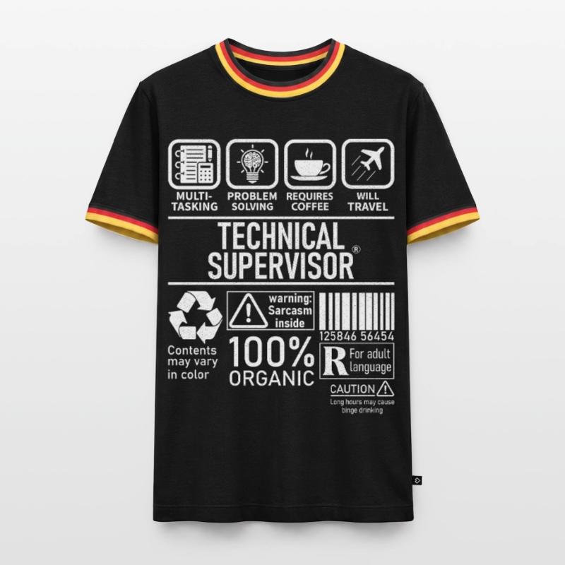 Technical Supervisor multi tasking problem solving Men's Ringer Shirt