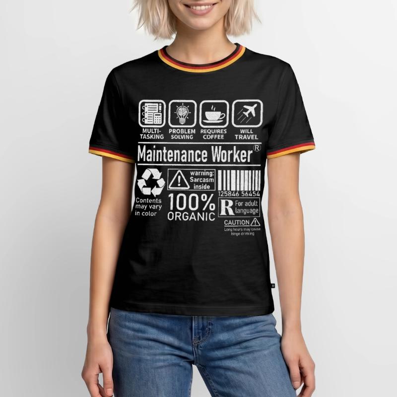 Maintenance Worker multi tasking problem solving Men's Ringer Shirt