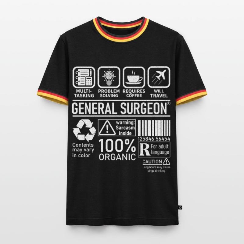 General Surgeon multi tasking problem solving Men's Ringer Shirt