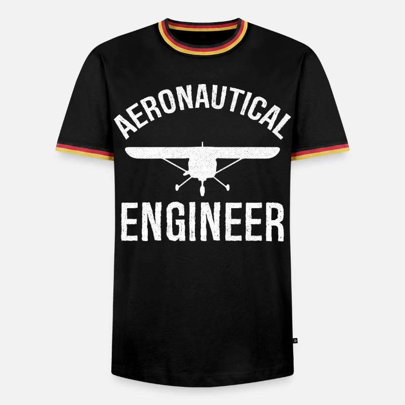 Aeronautical Engineer - Männer Kontrast-T-Shirt - Schwarz/Dreifarbig