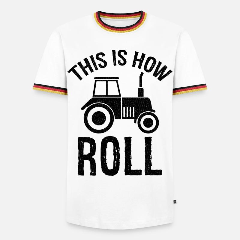 this is how roll - Men's Ringer Shirt - white/tricolour