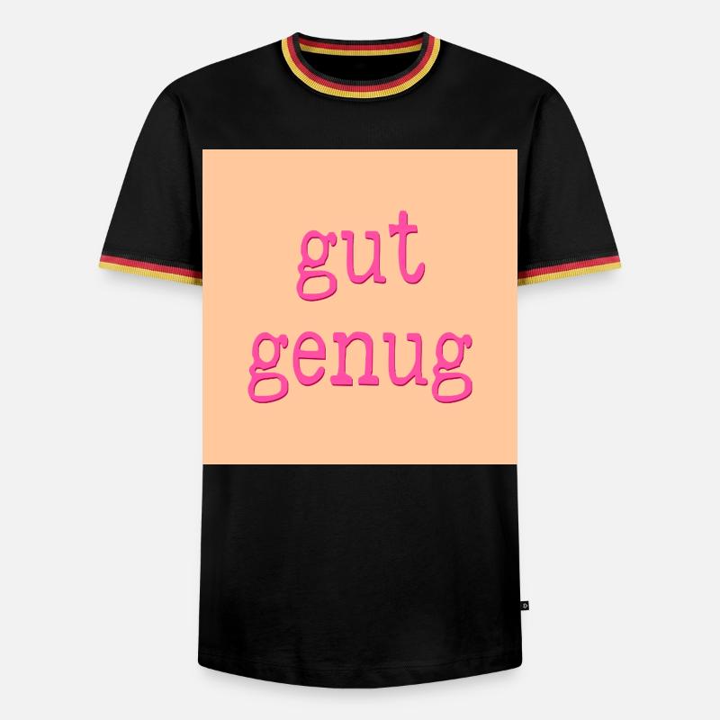 nervensystem gut genug - Männer Kontrast-T-Shirt - Schwarz/Dreifarbig