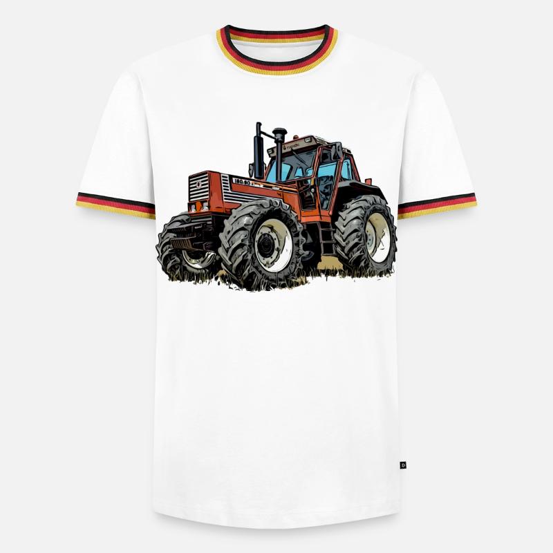 Ackerbeast 100 - Men's Ringer Shirt - white/tricolour