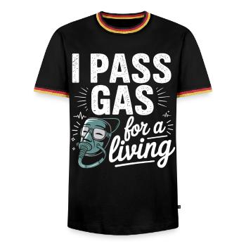 Graphique motivant une infirmière - T-shirt contrasté Homme - noir/tricolore - Devant - AI Model Male 178 light (178cm) & AI Model Male 185 light (185cm)