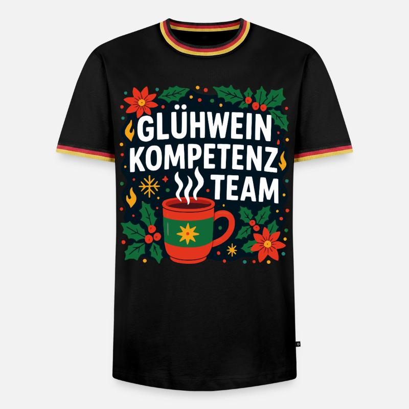 Mulled Wine Team - Men's Ringer Shirt - black/tricolour