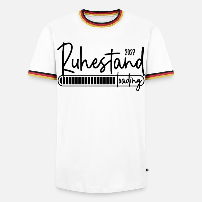 Retirement 2027 loading - Men's Ringer Shirt - white/tricolour