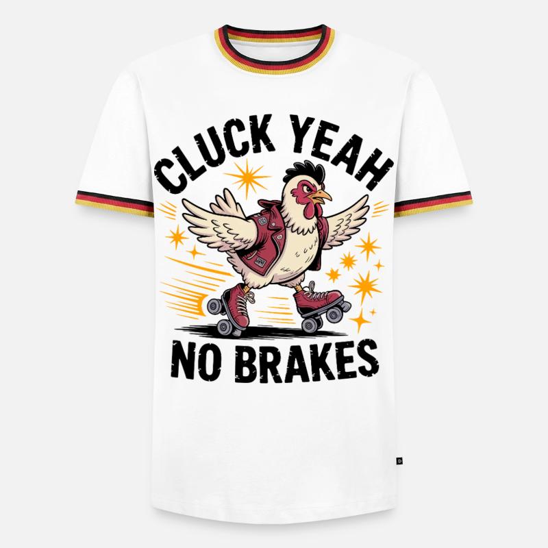 Winged Roller Derby Chick - Men's Ringer Shirt - white/tricolour