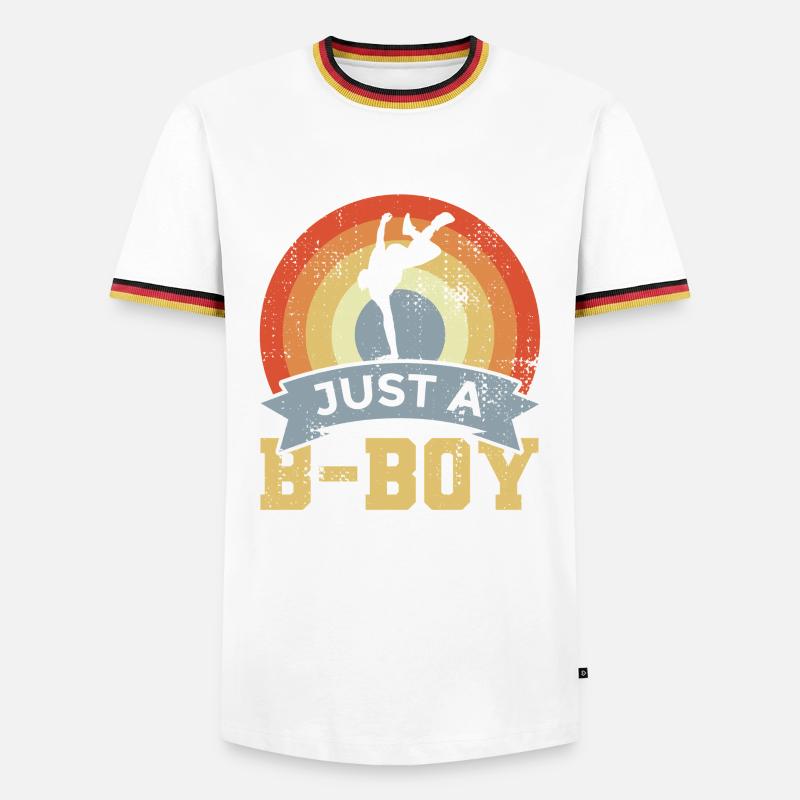 Breakdancer Boy - Men's Ringer Shirt - white/tricolour