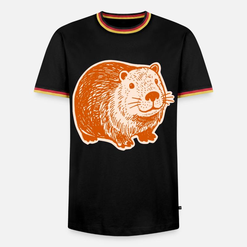 Capybara - Cute Capybaras - Men's Ringer Shirt - black/tricolour