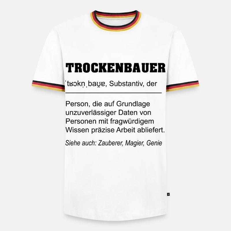 Drywall Builder Definition - Men's Ringer Shirt - white/tricolour