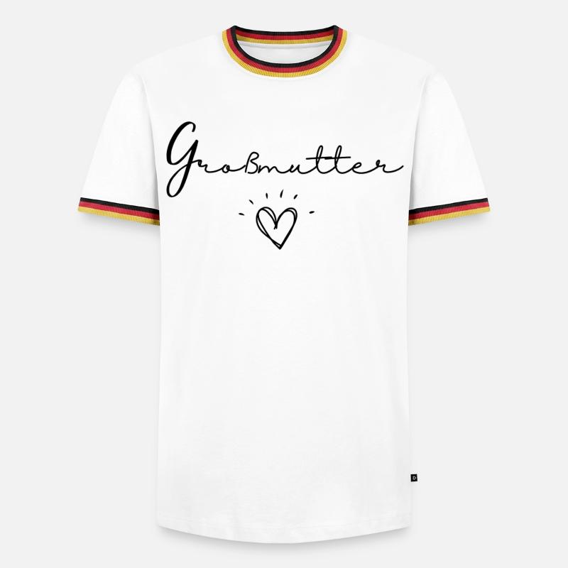 Großmutter - Männer Kontrast-T-Shirt - Weiß/Dreifarbig