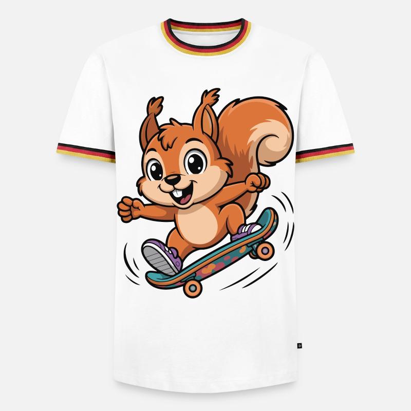 Skate Squirrel Sprinter - Men's Ringer Shirt - white/tricolour