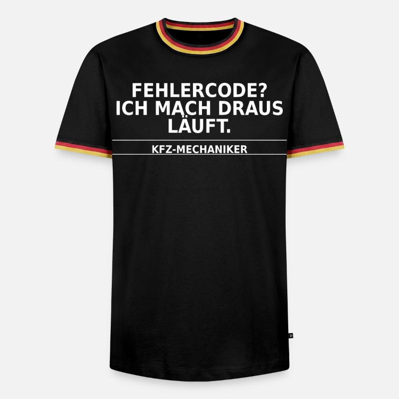 KFZ-Mechaniker – Fehlercode? Ich mach’s laufend - Männer Kontrast-T-Shirt - Schwarz/Dreifarbig