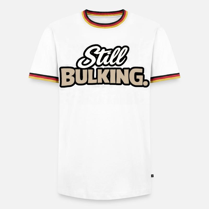 Still Bulking - Power Statement - Men's Ringer Shirt - white/tricolour