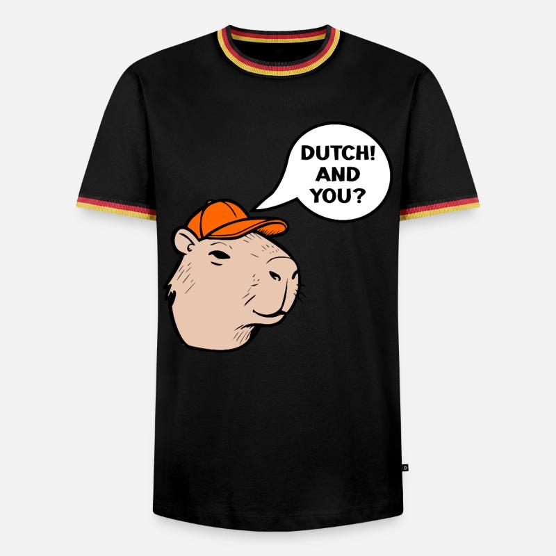 Dutch Capybara - Men's Ringer Shirt - white/tricolour