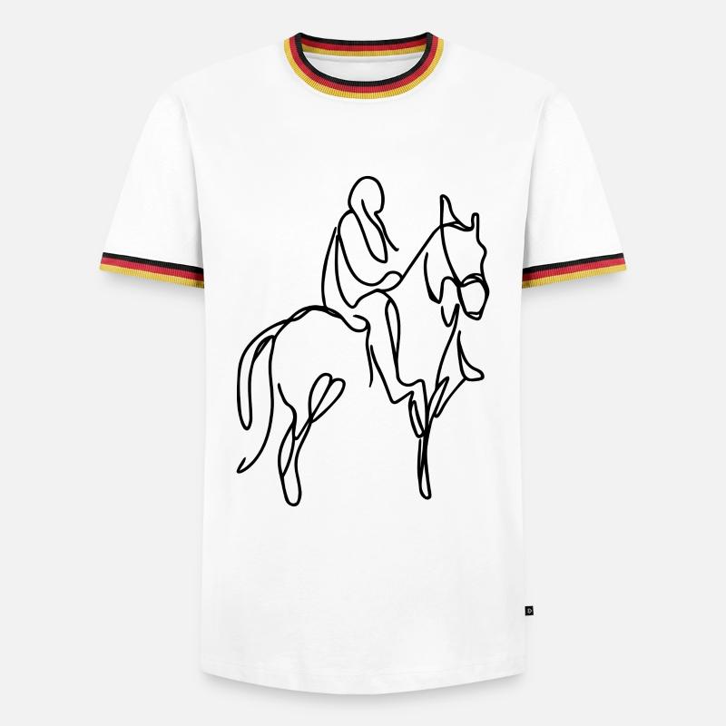 Tab Drawing - Men's Ringer Shirt - white/tricolour