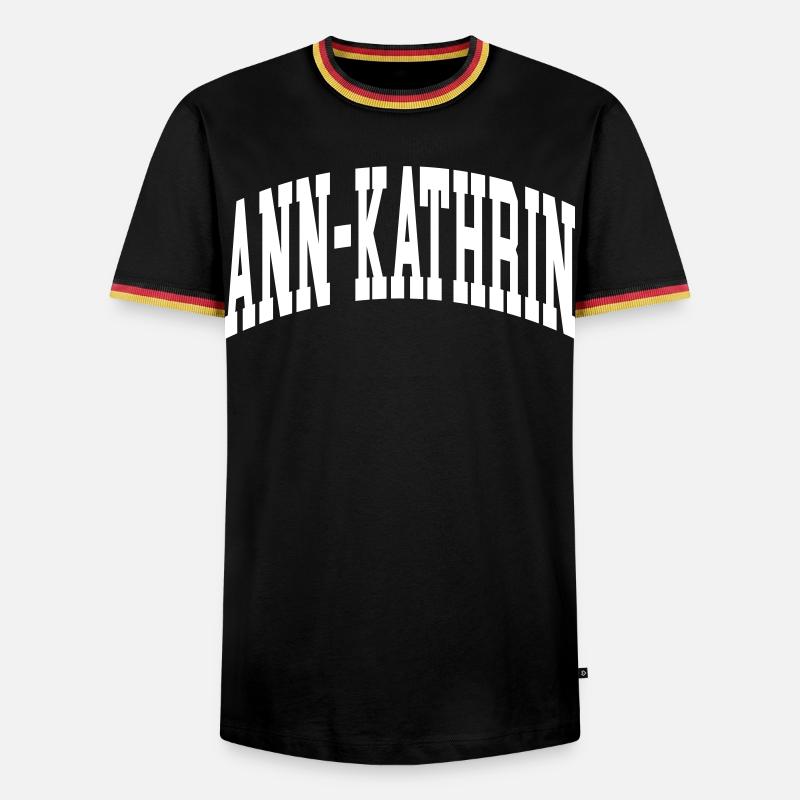 Ann-Kathrin - Men's Ringer Shirt - black/tricolour