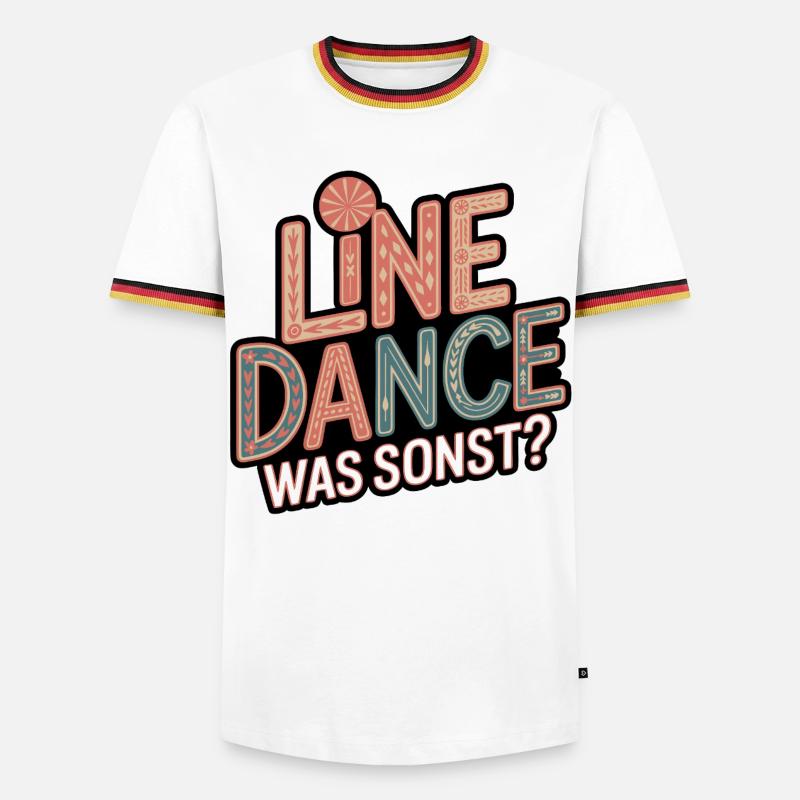 Line Dance What else? - Men's Ringer Shirt - white/tricolour
