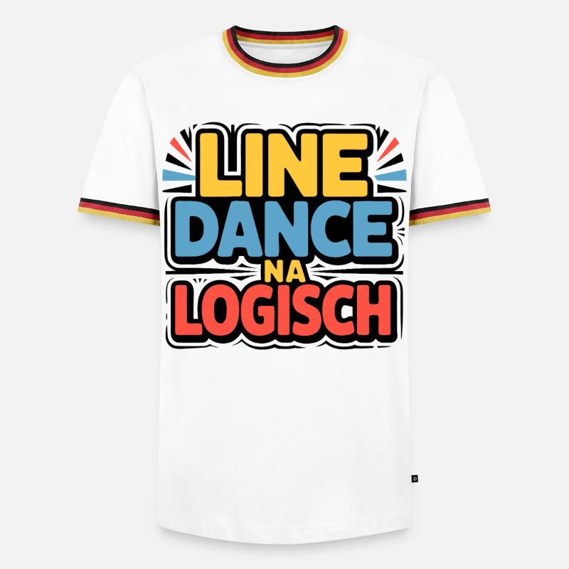 Line Dance Logical - Men's Ringer Shirt - white/tricolour