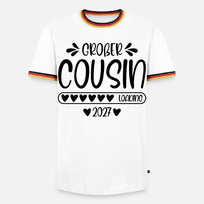 Big Cousin 2027 loading - Men's Ringer Shirt - white/tricolour