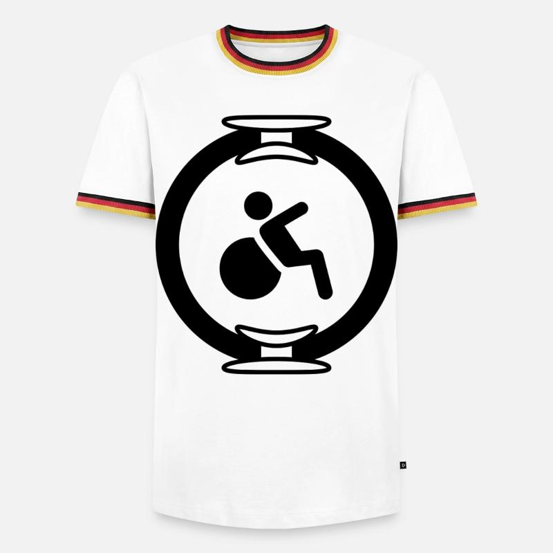 Pilates - Men's Ringer Shirt - white/tricolour