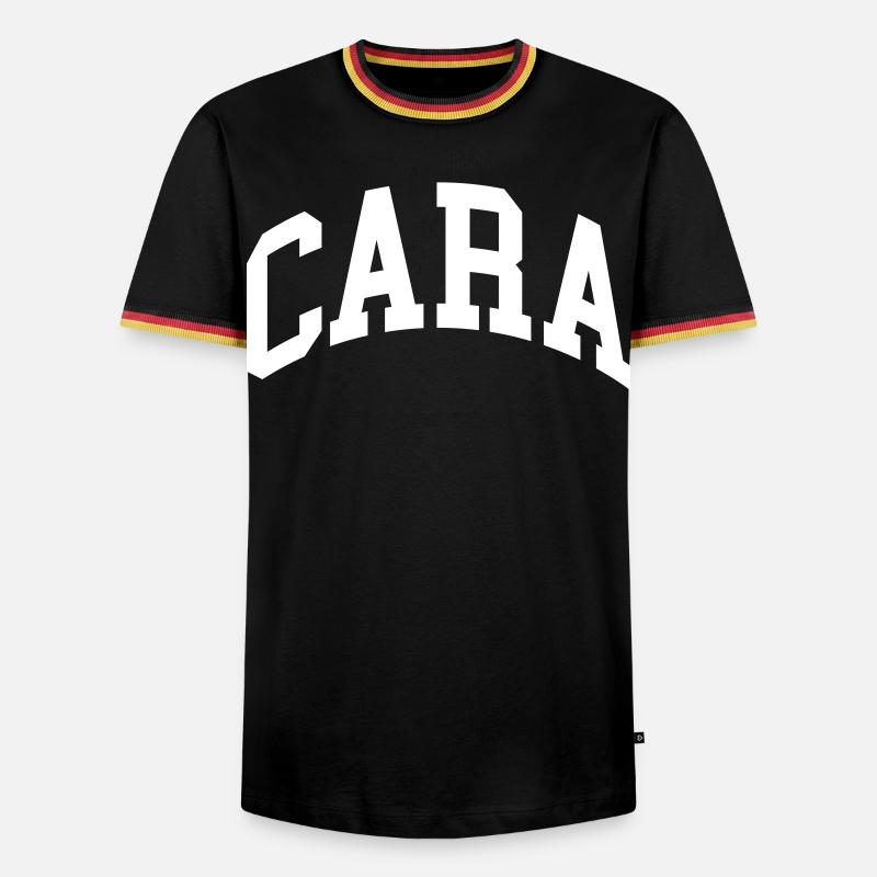 Cara - Men's Ringer Shirt - black/tricolour
