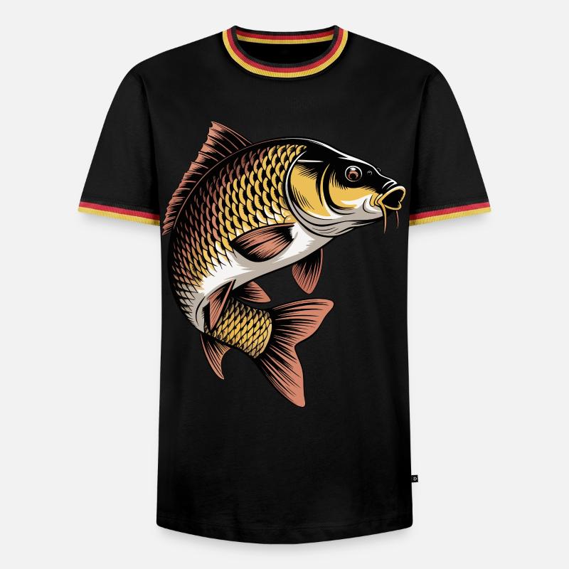 Jumping Carp - Men's Ringer Shirt - white/tricolour