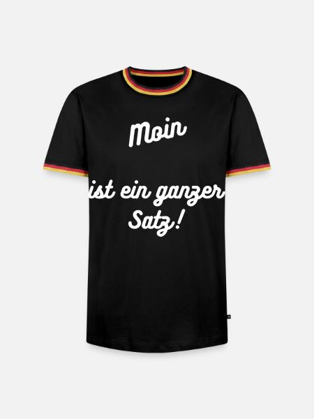 Heimatliebe Nord - Männer Kontrast-T-Shirt - Schwarz/Dreifarbig