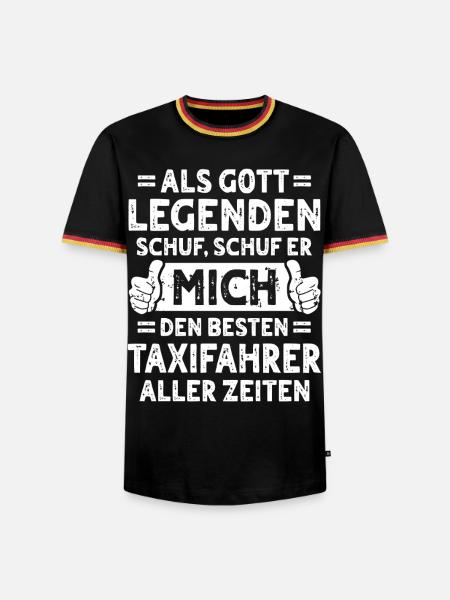 Taxifahrer - Männer Kontrast-T-Shirt - Schwarz/Dreifarbig