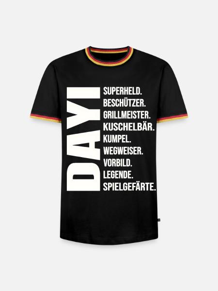 Dayi Definition Türkischer Onkel Geschenk Ideen - Männer Kontrast-T-Shirt - Schwarz/Dreifarbig