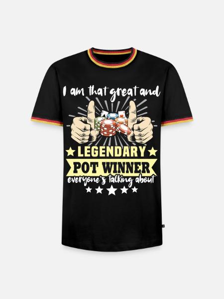 Poker Pokerspieler - Männer Kontrast-T-Shirt - Schwarz/Dreifarbig