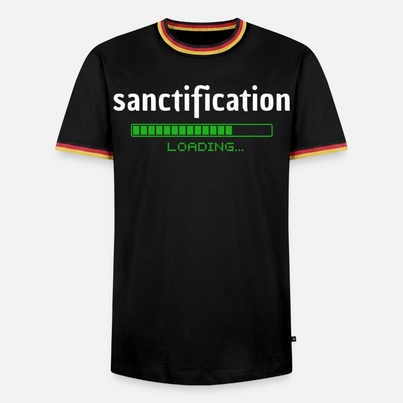 Sanctification - Heiligung - loading - christlich - Männer Kontrast-T-Shirt - Schwarz/Dreifarbig
