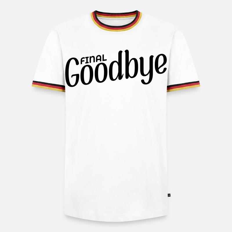 Final Goodbye - Men's Ringer Shirt - white/tricolour