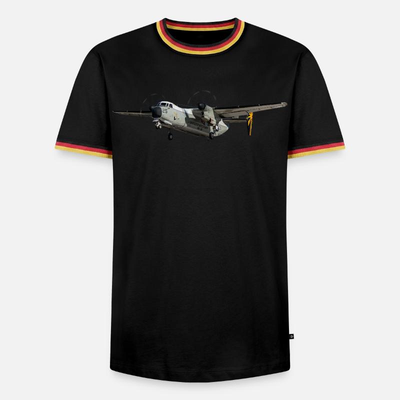 C-2A Greyhound - Men's Ringer Shirt - black/tricolour