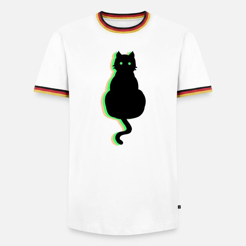 Neon Cat - Men's Ringer Shirt - white/tricolour