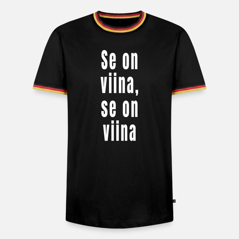 C’est de l’alcool, c’est de l’alcool - T-shirt contrasté Homme - noir/tricolore