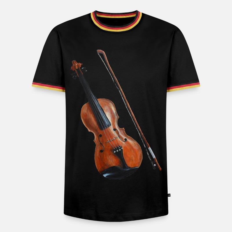 Fiddle - Men's Ringer Shirt - black/tricolour