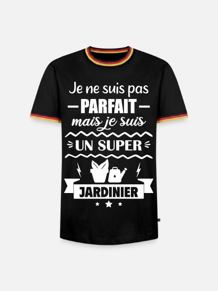 Nicht perfekt, aber toller Gärtner - Männer Kontrast-T-Shirt - Schwarz/Dreifarbig