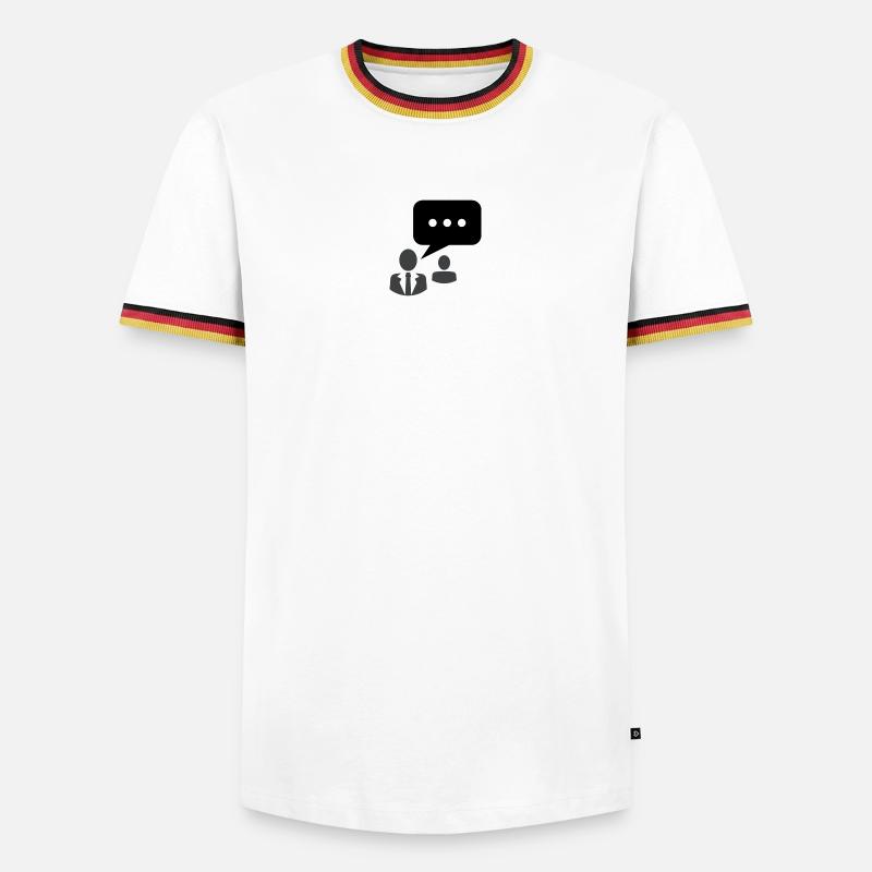 Community Comunication - Men's Ringer Shirt - white/tricolour