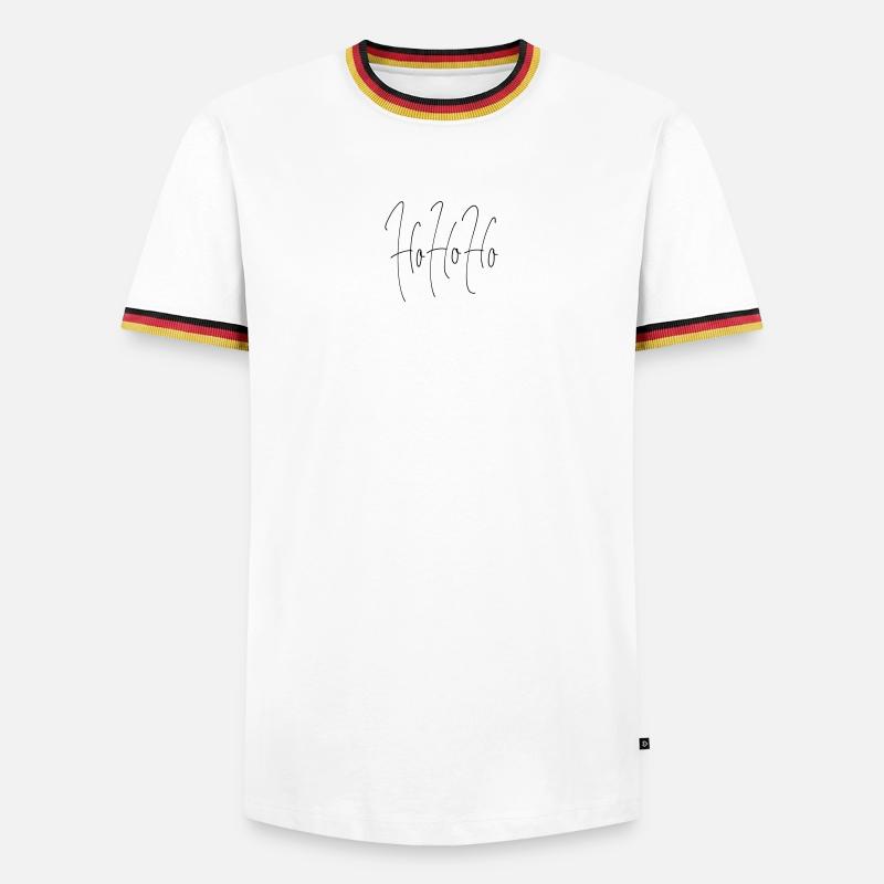 HoHoHo - Men's Ringer Shirt - white/tricolour