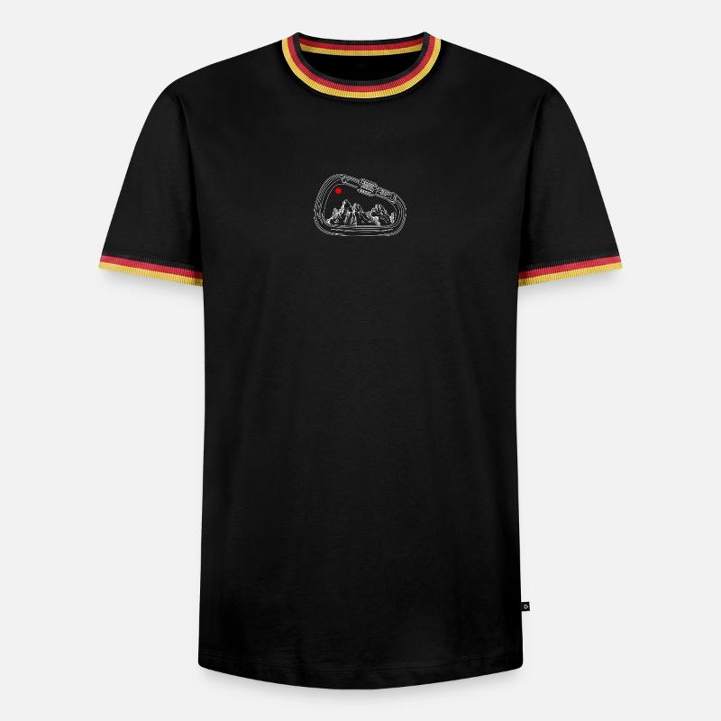 Mountain Vista in Gear Ring - Men's Ringer Shirt - black/tricolour